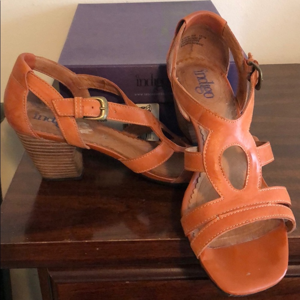 Indigo Heeled Sandal